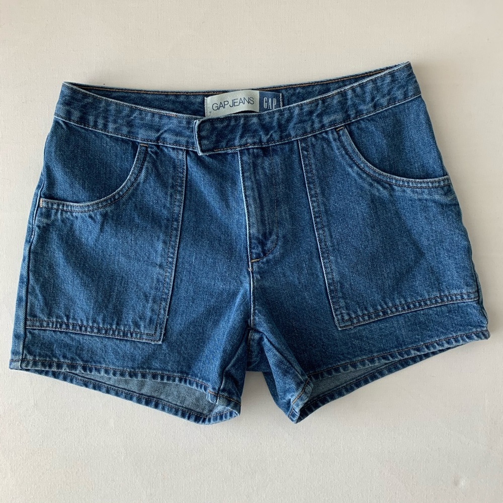 Vintage 90's GAP Tab Front Denim Shorts